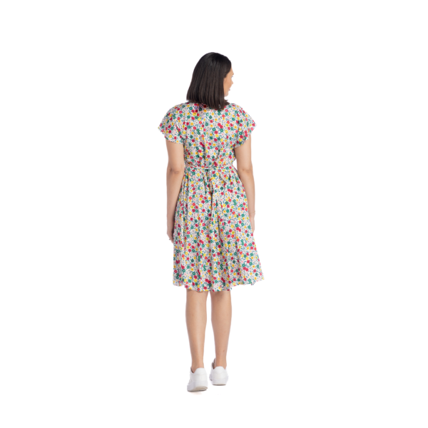 Rochie floarala in clini - imagine 3