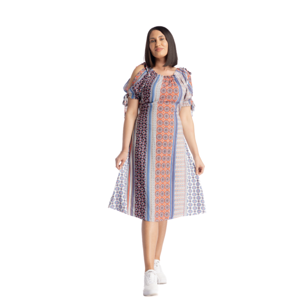 Rochie A-line cu model tradițional - imagine 2