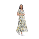 Rochie maxi cu volane